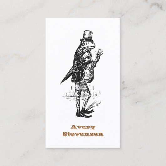 カバユニークスターヴィンテージガエル 名刺 (正面)