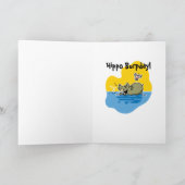 カバユーモアのあるのバースデーカード カード (内部)