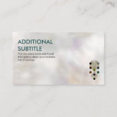 カバラーザツリーオブライフオーナメントオンパール 名刺 (裏面)