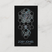 カバラーザツリーオブライフオーナメント 名刺 (正面)