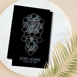 カバラーザツリーオブライフオーナメント 名刺