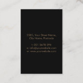 カバラーザツリーオブライフオーナメント 名刺 (裏面)