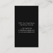 カバラーザツリーオブライフバタフライオーナメント 名刺 (裏面)