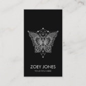 カバラーザツリーオブライフバタフライオーナメント 名刺 (正面)