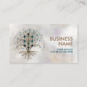 カバラーザライフ大理石と金ゴールド 名刺 (裏面)