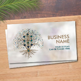 カバラーザライフ大理石と金ゴールド 名刺