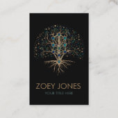 カバラーザライフ大理石と金ゴールド 名刺 (正面)