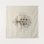 カバラ·ザ·ツリー·オブ·ライフ·オン·キャンバス タペストリー (正面(横))