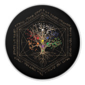 カバラ·ザ·ツリー·オブ·ライフ セラミックノブ (正面)