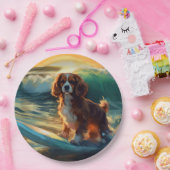 カバリアキングビーチサーフィン絵画ズ ペーパープレート (パーティー)