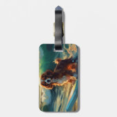 カバリアキングビーチサーフィン絵画ズ ラゲッジタグ (裏面縦)