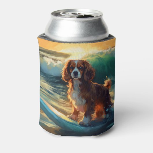 カバリアキングビーチサーフィン絵画ズ 缶クーラー (缶裏面)