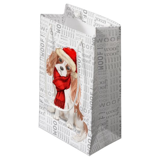 カバリエおもしろいーキングチャールズスパニエル犬スモール抱き枕 スモールペーパーバッグ (正面アングル)