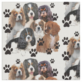 カバリエスパニエル犬グループポートレート ファブリック