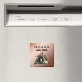 カバリエスパニエル犬ポポウトアート冷蔵庫用マグネット マグネット (インサイチュ (食洗機))