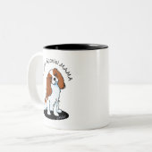 カバリエスパニエル犬ママ ツートーンマグカップ (正面左)