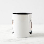 カバリエスパニエル犬ママ ツートーンマグカップ (中央)