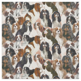 カバリエスパニエル犬壁画ファブリック ファブリック