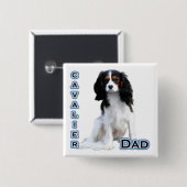 カバリエパパ4 – ボタン 缶バッジ (正面&裏面)