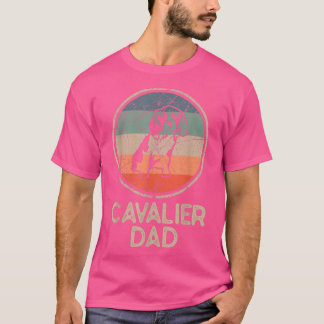 カバリエードッグヴィンテージカバリエパパ Tシャツ