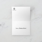 カバリエールキングシャルルブレンハイムベビーカード カード (内部)