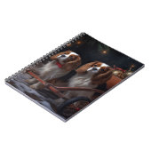 カバリエールキングスノーウィースリークリスマスデコール ノートブック (左側)