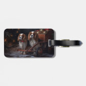 カバリエールキングスノーウィースリークリスマスデコール ラゲッジタグ (裏面横)