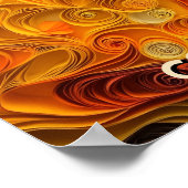 カバリエールキングチャールズクイリングアートドッグポートレート ポスター (角)