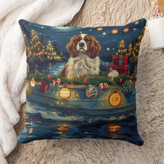 カバリエールキングチャールズクリスマスフェスティバル航海 クッション (ブランケット)