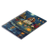 カバリエールキングチャールズクリスマスフェスティバル航海 ノートブック (左側)