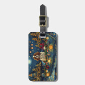 カバリエールキングチャールズクリスマスフェスティバル航海 ラゲッジタグ (正面縦)