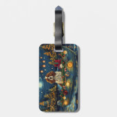 カバリエールキングチャールズクリスマスフェスティバル航海 ラゲッジタグ (裏面縦)