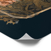 カバリエールキングチャールズスパニエル犬アンティークタペストリー ポスター (角)