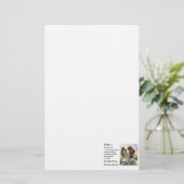 カバリエールキングチャールズスパニエル犬アートラブイズ 便箋 (スタンド正面)