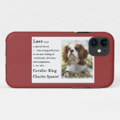 カバリエールキングチャールズスパニエル犬アートラブイズ Case-Mate iPhoneケース (裏面(横))