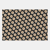 カバリエールキングチャールズスパニエル犬キャブドッグアト絵を描ルズ ラッピングペーパーシート (正面3)