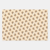 カバリエールキングチャールズスパニエル犬キャブドッグアト絵を描ルズ ラッピングペーパーシート (正面)