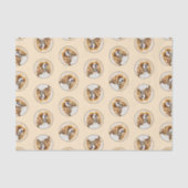 カバリエールキングチャールズスパニエル犬キャブドッグアト絵を描ルズ 薄葉紙 (正面)