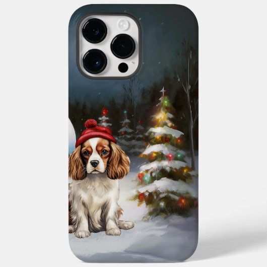 カバリエールキングチャールズスパニエル犬キャラバンクリスマス Case-Mate iPhoneケース (裏面)