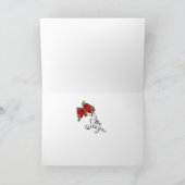 カバリエールキングチャールズスパニエル犬クリスマスカード シーズンカード (内部)