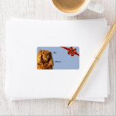 カバリエールキングチャールズスパニエル犬クリスマスギフトラベル ラベル (インサイチュ)