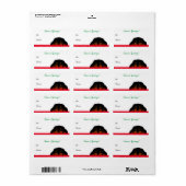 カバリエールキングチャールズスパニエル犬クリスマスギフトラベル ラベル (フルシート)