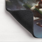 カバリエールキングチャールズスパニエル犬クリスマススススノー マウスパッド (コーナー)