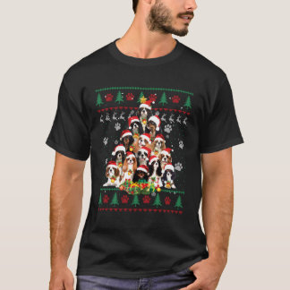 カバリエールキングチャールズスパニエル犬クリスマスツリー醜い Tシャツ
