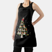 カバリエールキングチャールズスパニエル犬クリスマスツリーX-Mas エプロン (インサイチュ)