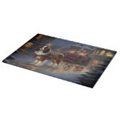 カバリエールキングチャールズスパニエル犬クリスマスフェスティバル カッティングボード (角)