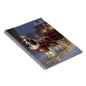 カバリエールキングチャールズスパニエル犬クリスマスフェスティバル ノートブック (右側)