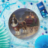 カバリエールキングチャールズスパニエル犬クリスマスフェスティバル ペーパープレート (パーティー)