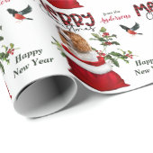 カバリエールキングチャールズスパニエル犬クリスマス抱き枕 ラッピングペーパー (ロールコーナー)