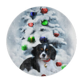 カバリエールキングチャールズスパニエル犬クリスマス カッティングボード
